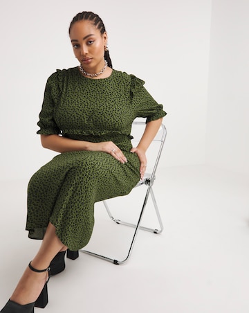 Nobody's Child Felicia Crew Neck Midi Dress