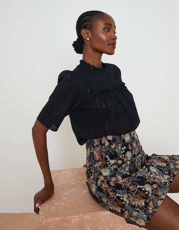 FatFace Metallic Lace Top