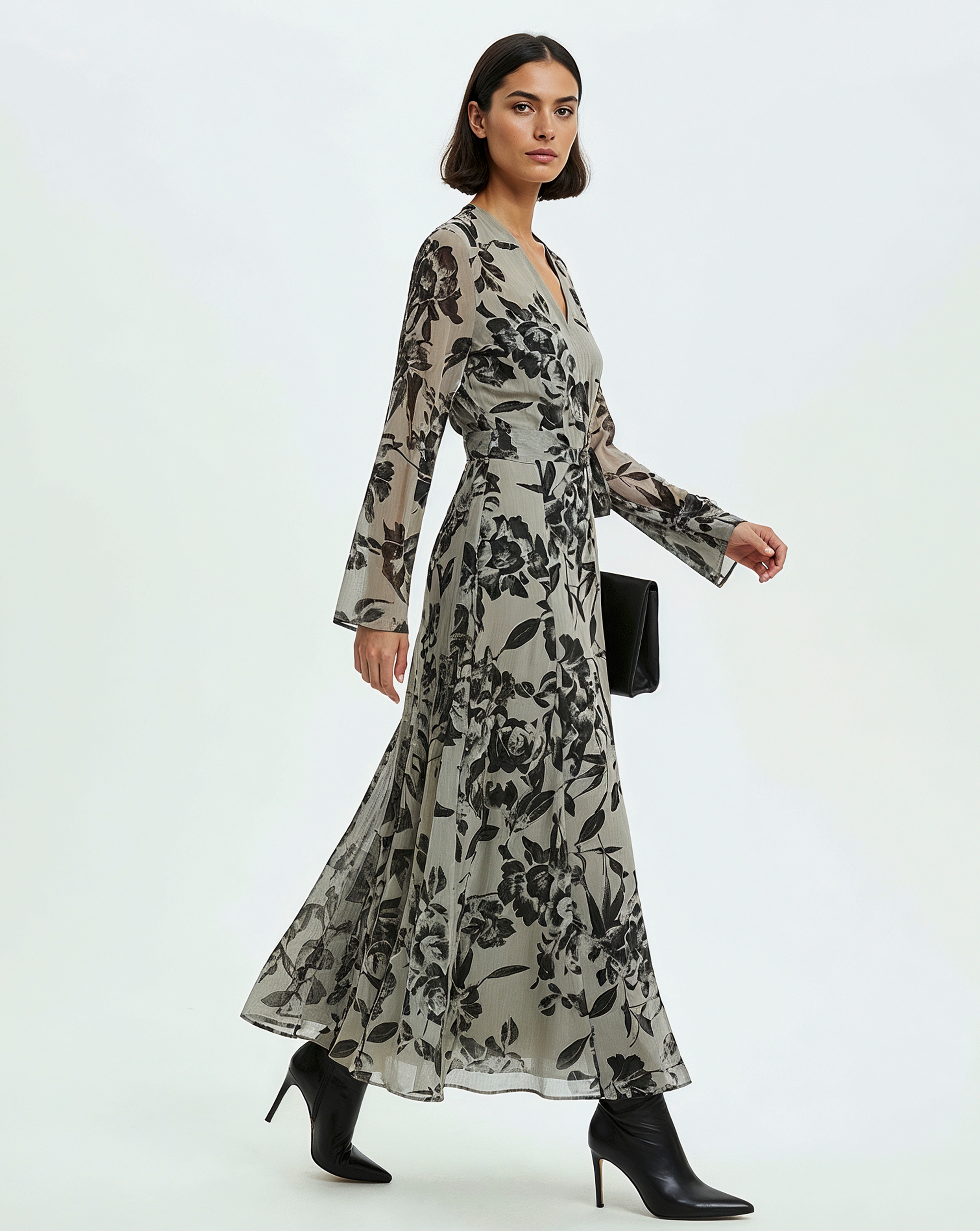 Religion Floral Wrap Maxi Dress