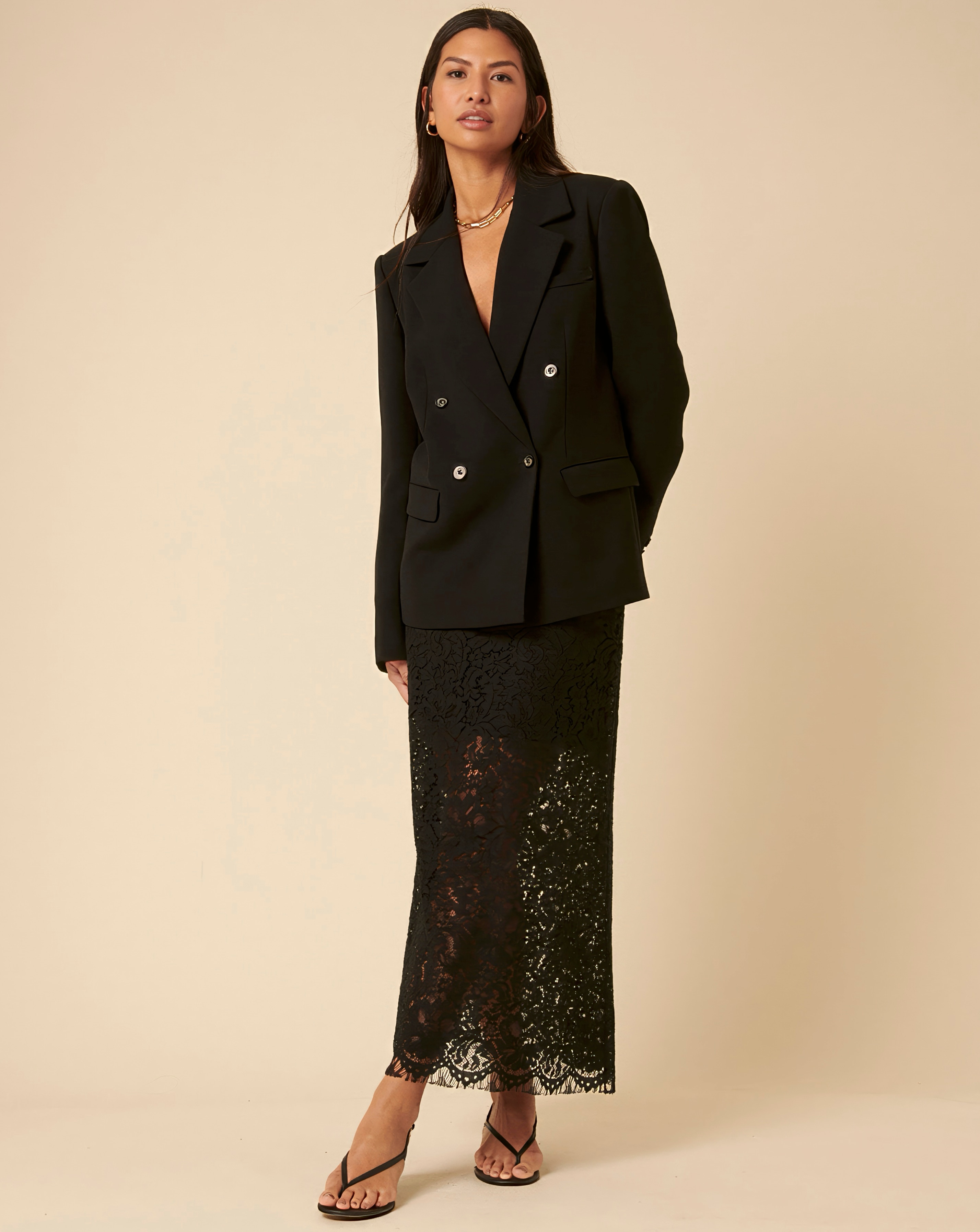 Nobody's Child Lace Maxi Skirt