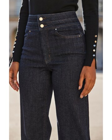 Sosandar Contour Waist Wide Leg Jean