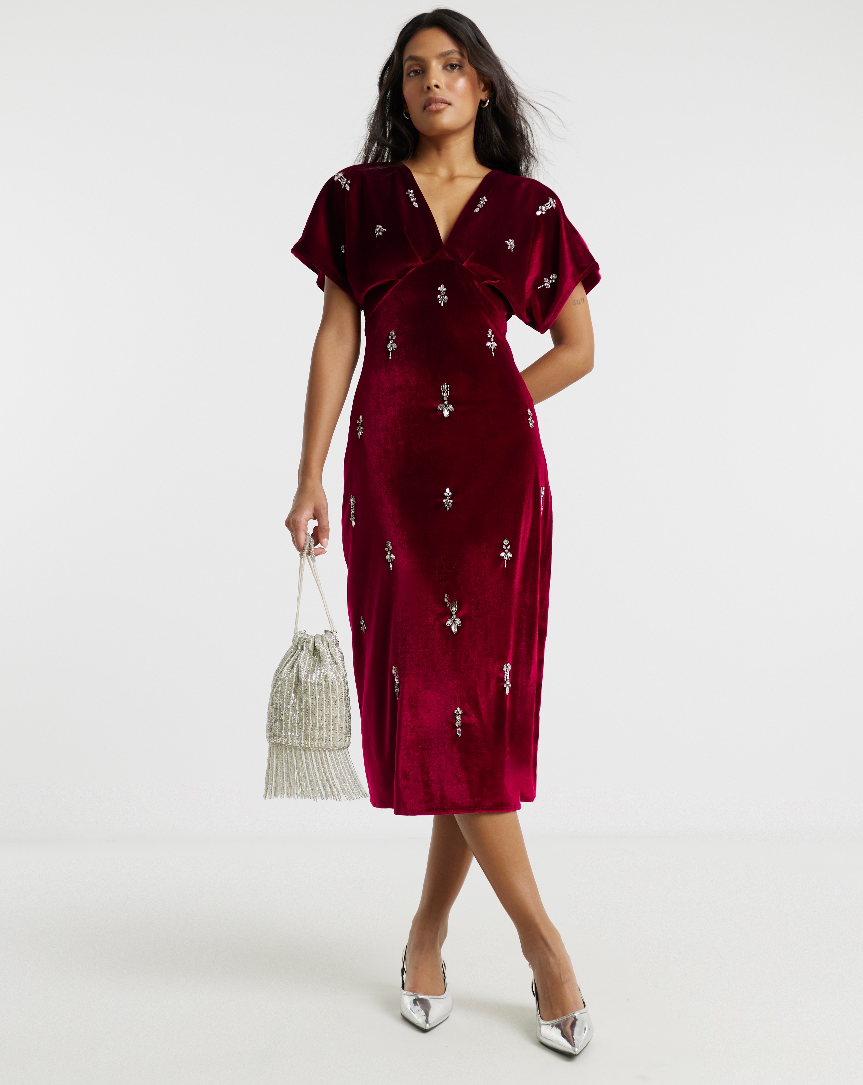 Hope & Ivy Farah Midi Dress