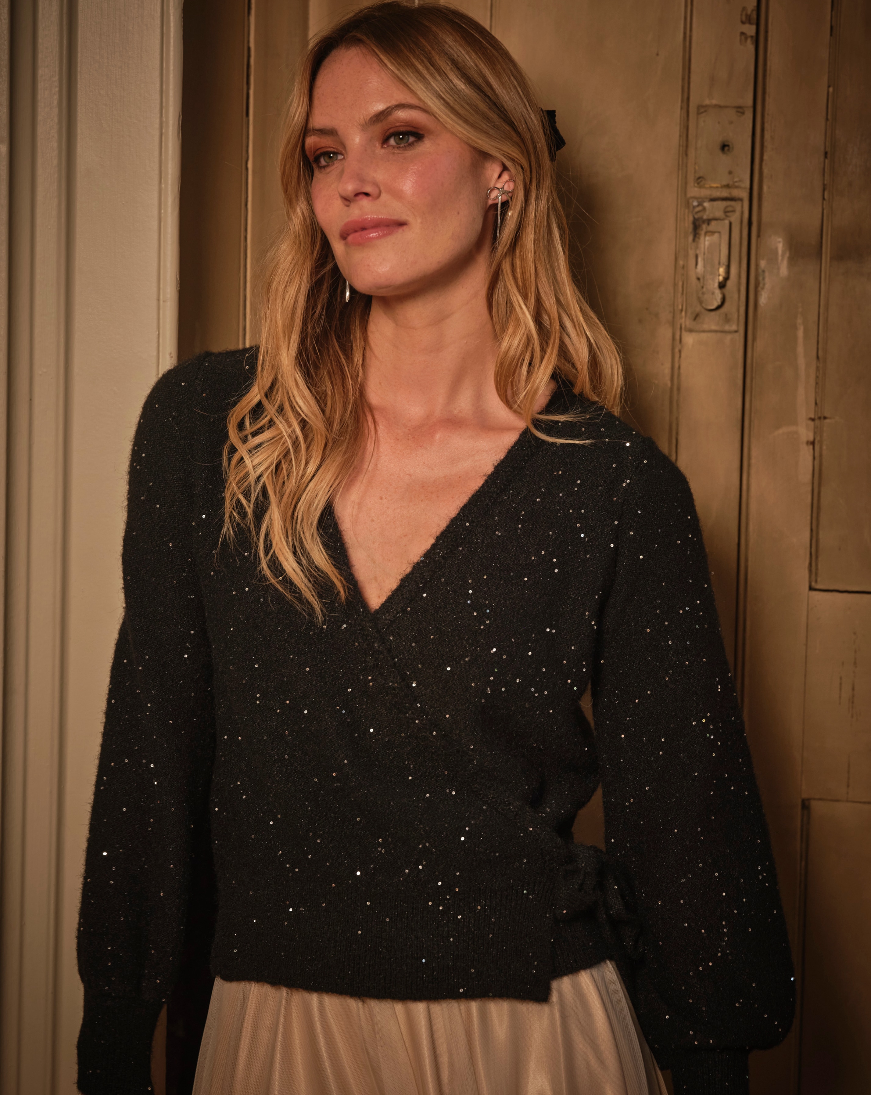 Fatface Bonnie Metallic Wrap