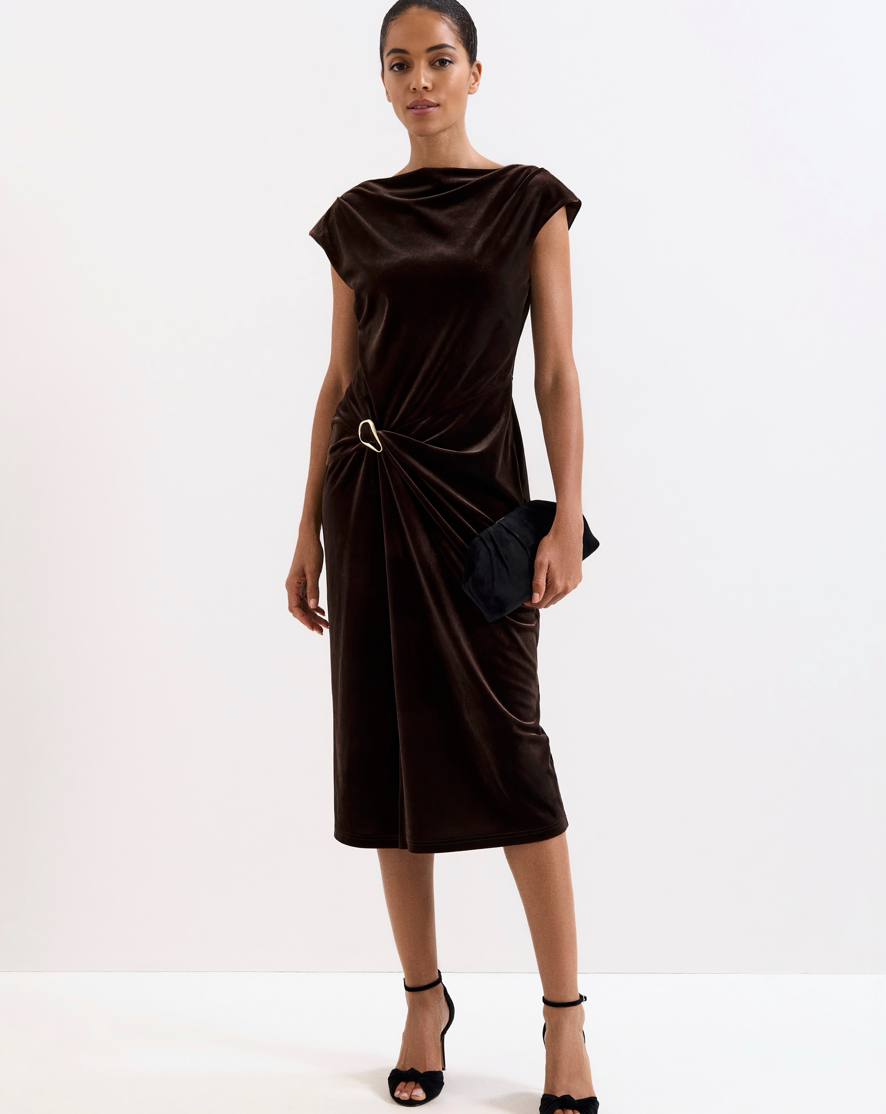 Phase Eight Verra Velvet Midi Dress