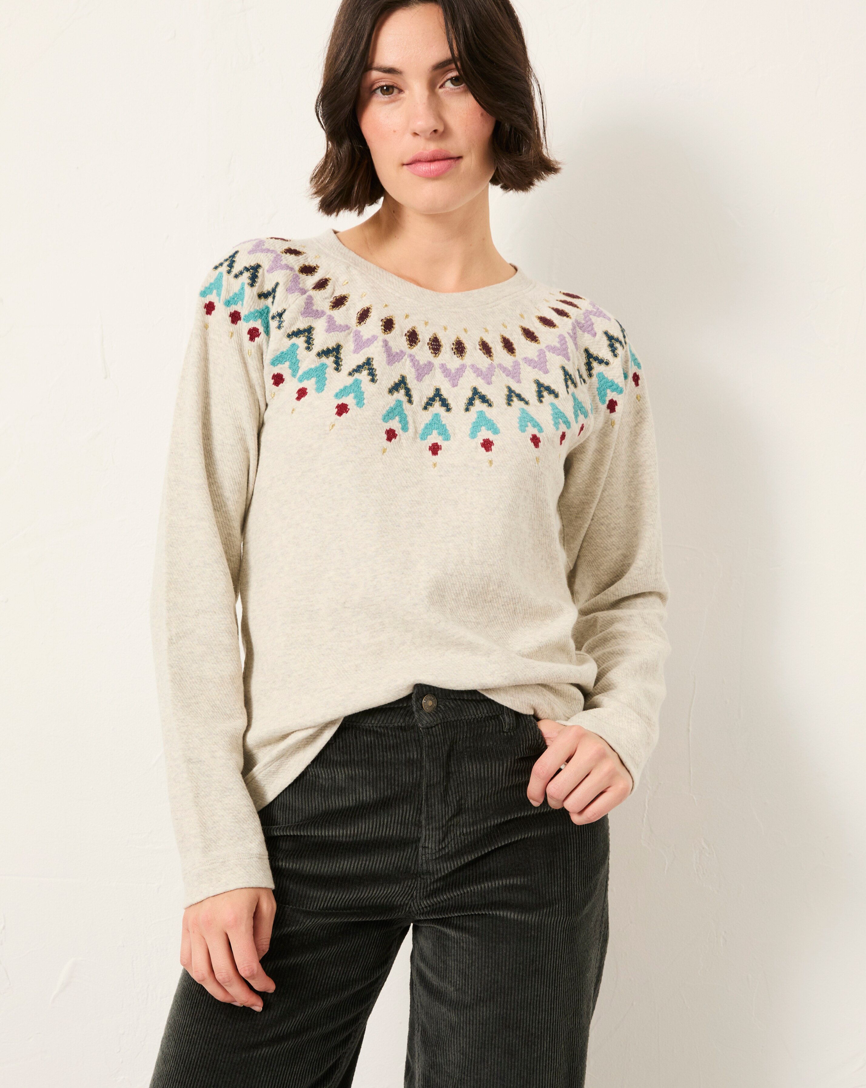New In - Fatface Fairisle Crew Sweat