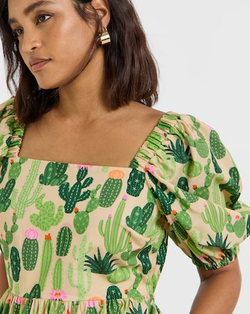 Twisted Wunder Cactus Midaxi Dress