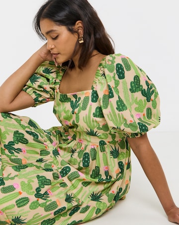 Twisted Wunder Cactus Midaxi Dress