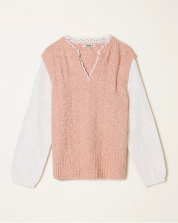 FatFace Lace 2 in 1 Knitted Vest