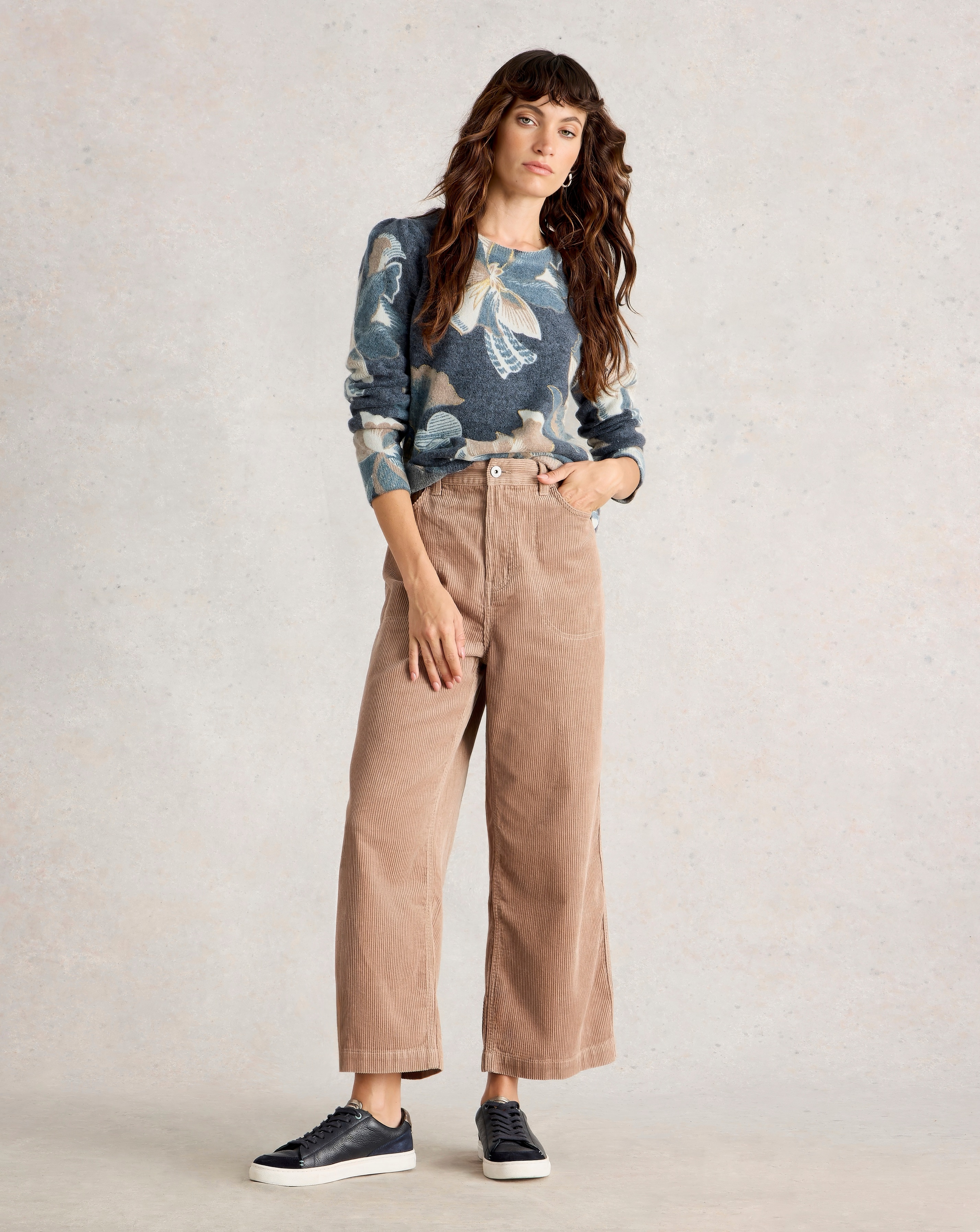 White Stuff Jodie Printed Foil Jumper