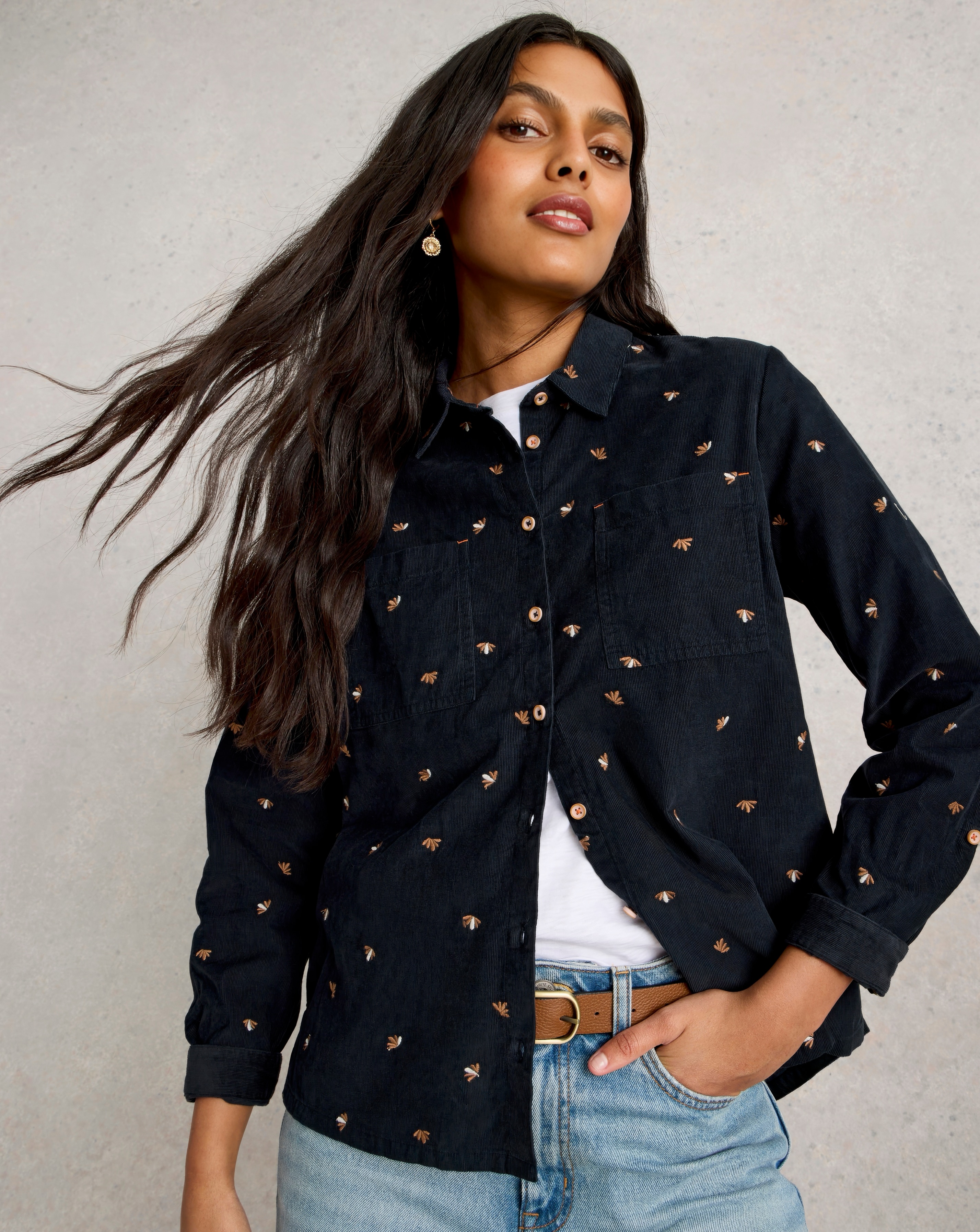 White Stuff Sophie Cord Shirt