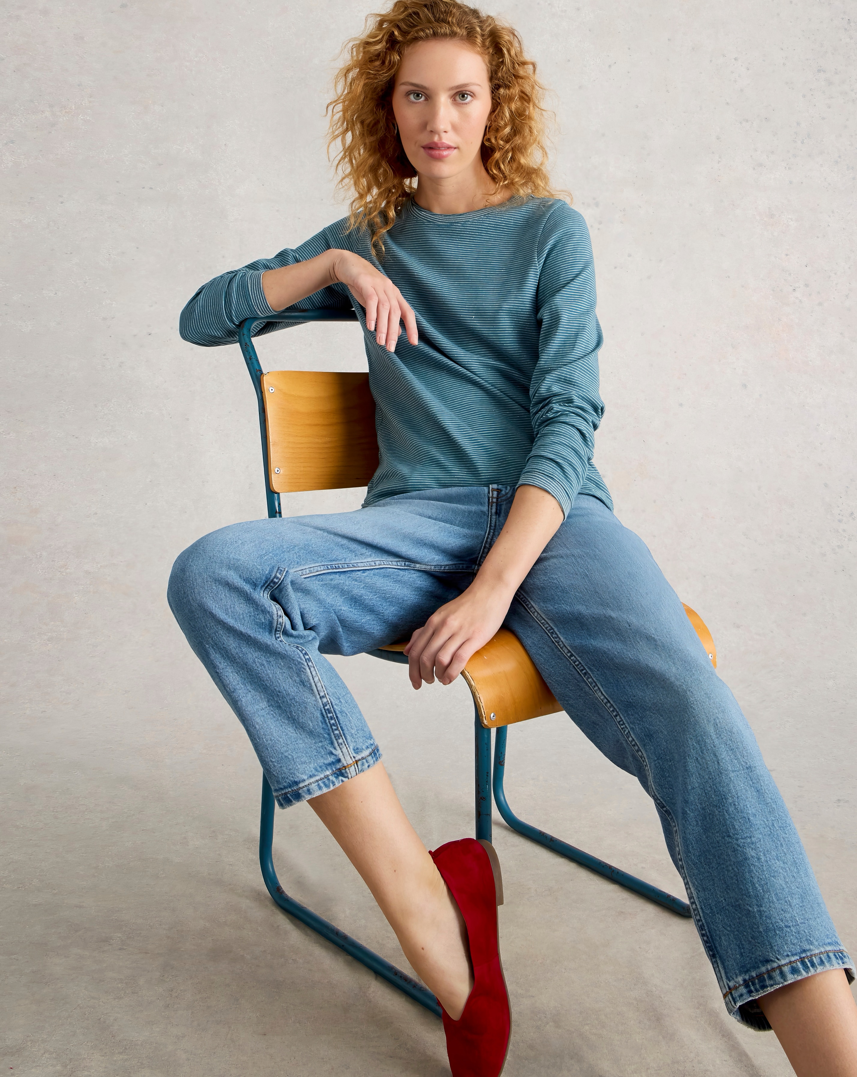 White Stuff Clara Ls Sparkle Tee