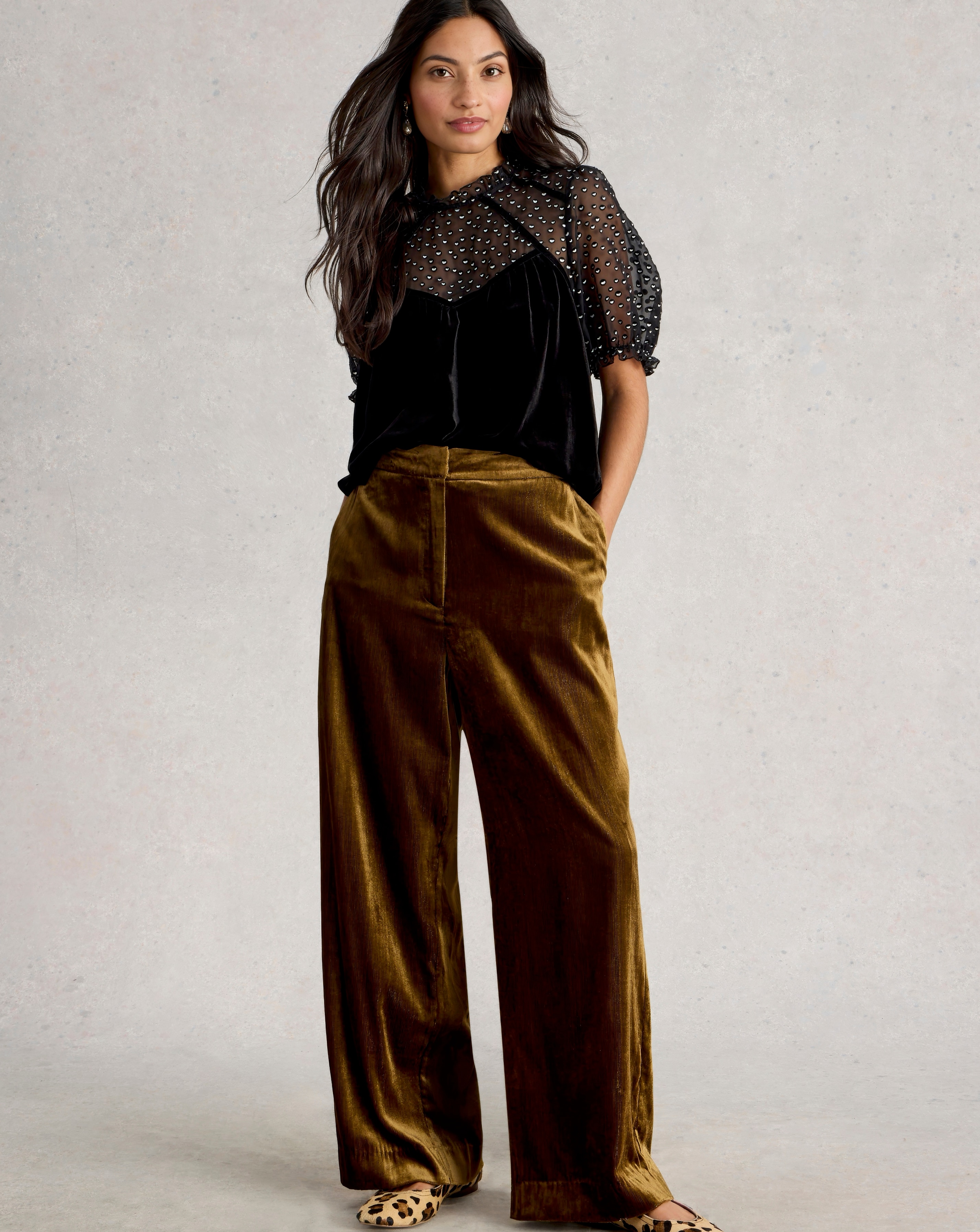 White Stuff Lexi Velvet Top