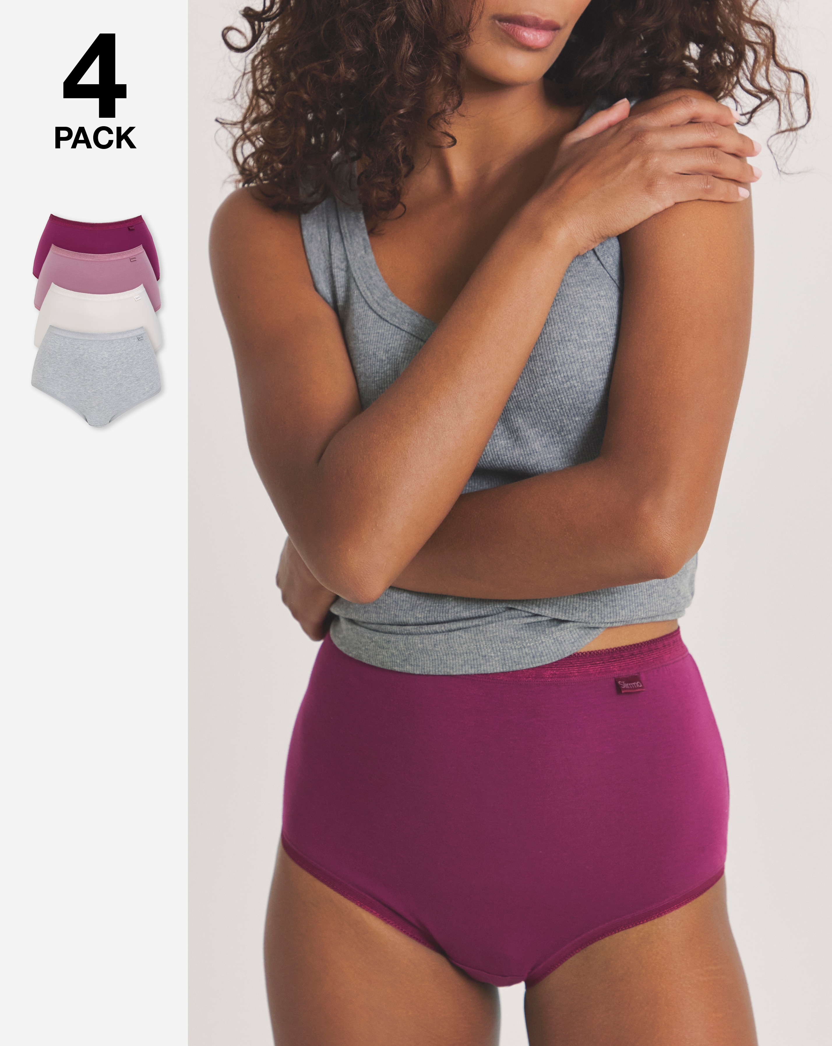 4 Pack Slimma Full Fit Knickers