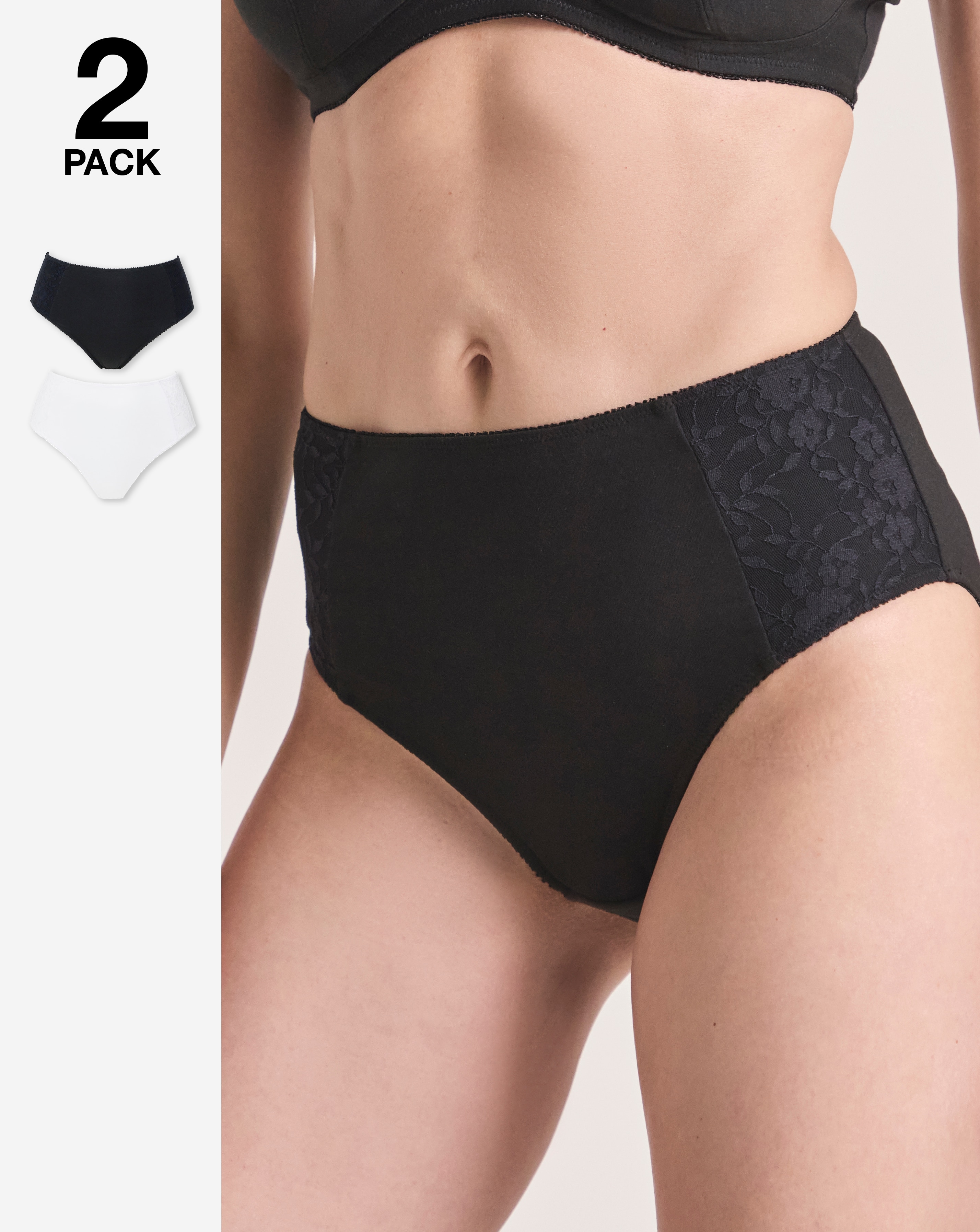 New Sarah 2 Pack Full Fit Knickers