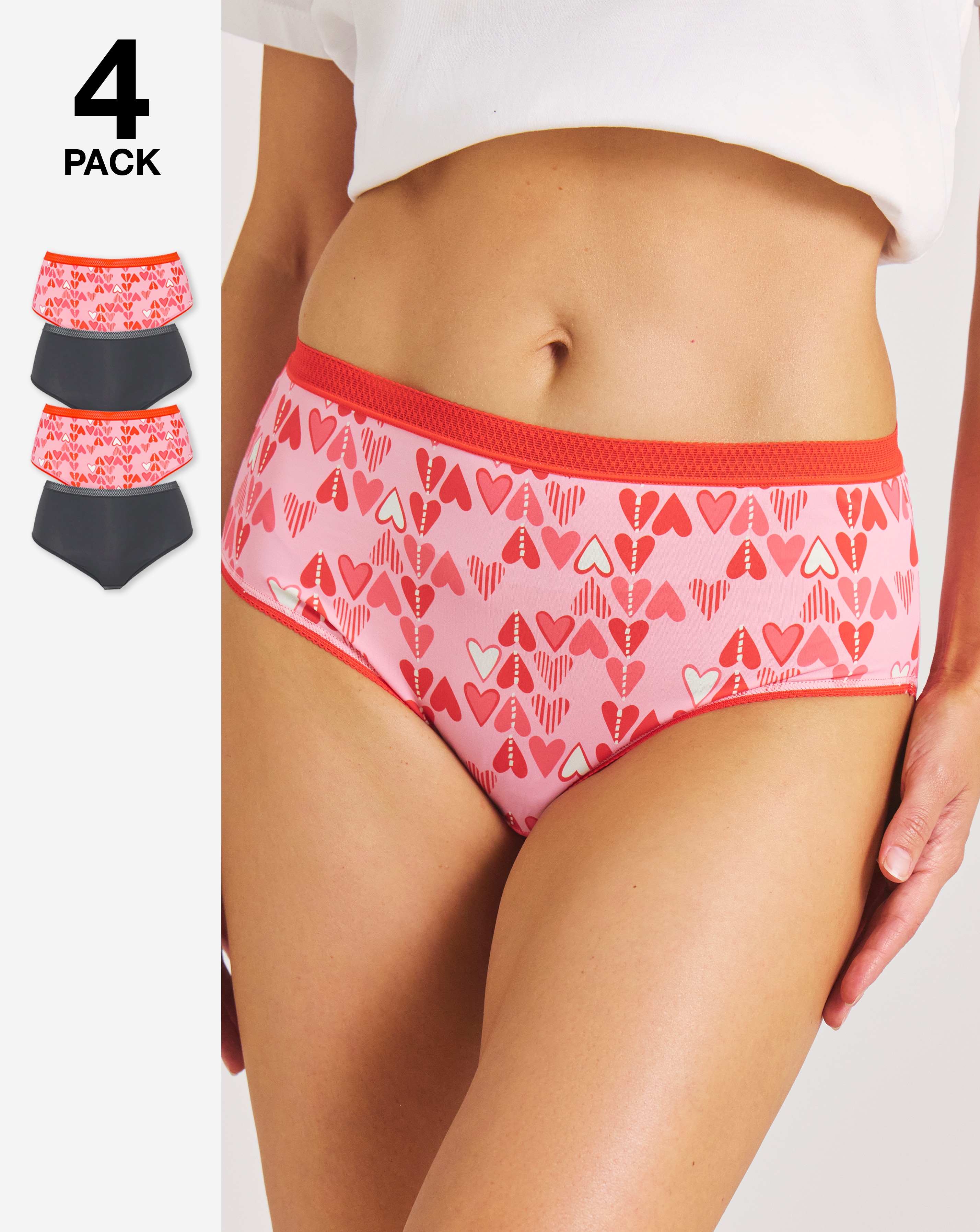 New In - 4 Pack Micro Midi Briefs