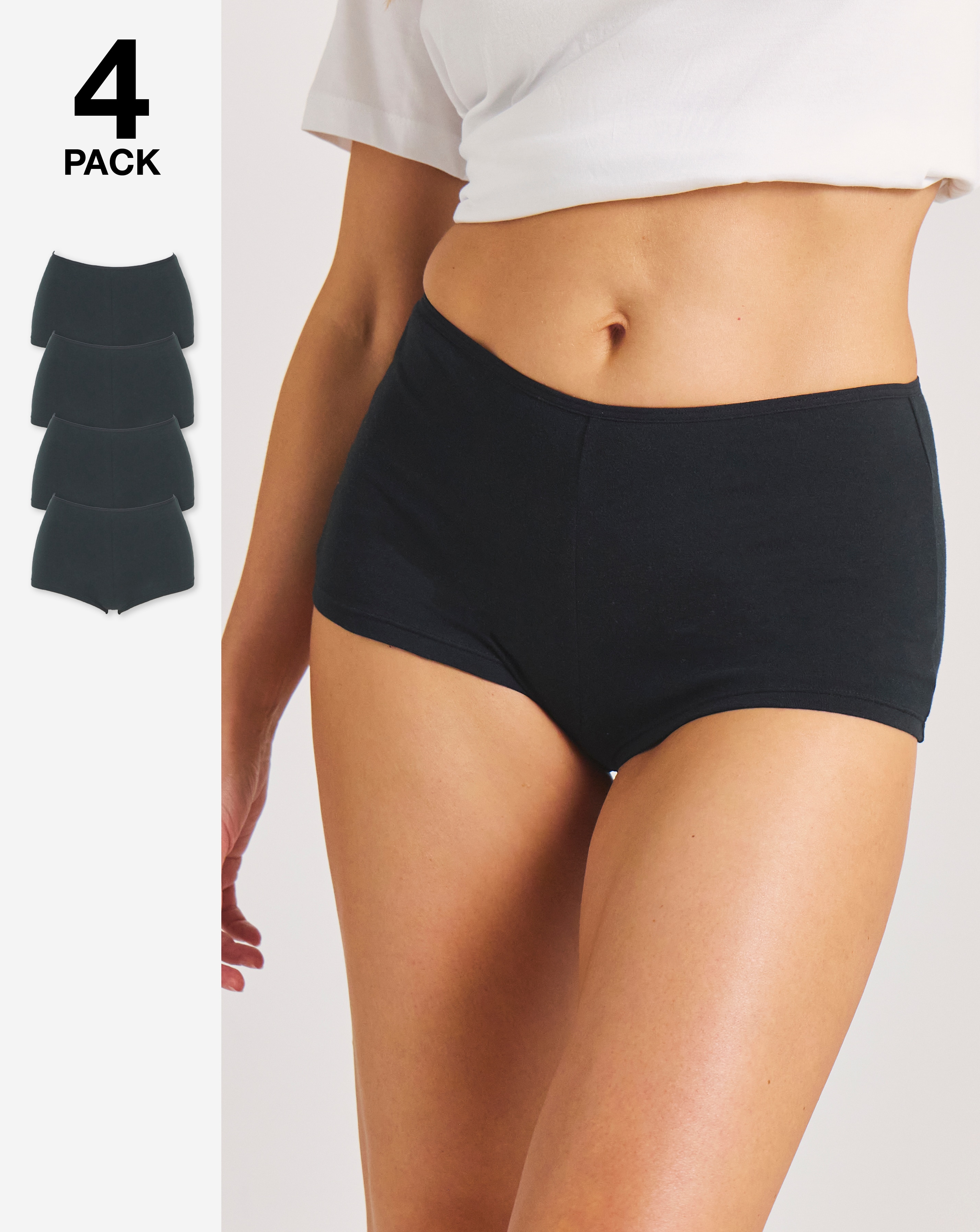 New In - 4 Pack Boy Short Knickers