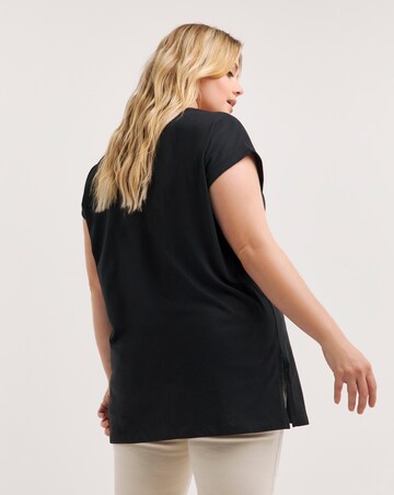 Simply Be Black Boyfriend Oversized T-Shirt