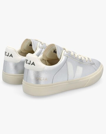 Veja Campo Chromefree Leather Silver White Trainers