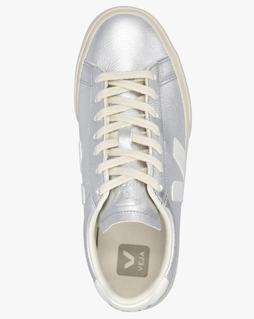 Veja Campo Chromefree Leather Silver White Trainers