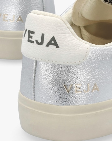 Veja Campo Chromefree Leather Silver White Trainers