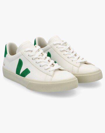Veja Campo Extra White Emeraude Chromefree Leather Trainers