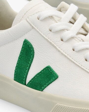 Veja Campo Extra White Emeraude Chromefree Leather Trainers