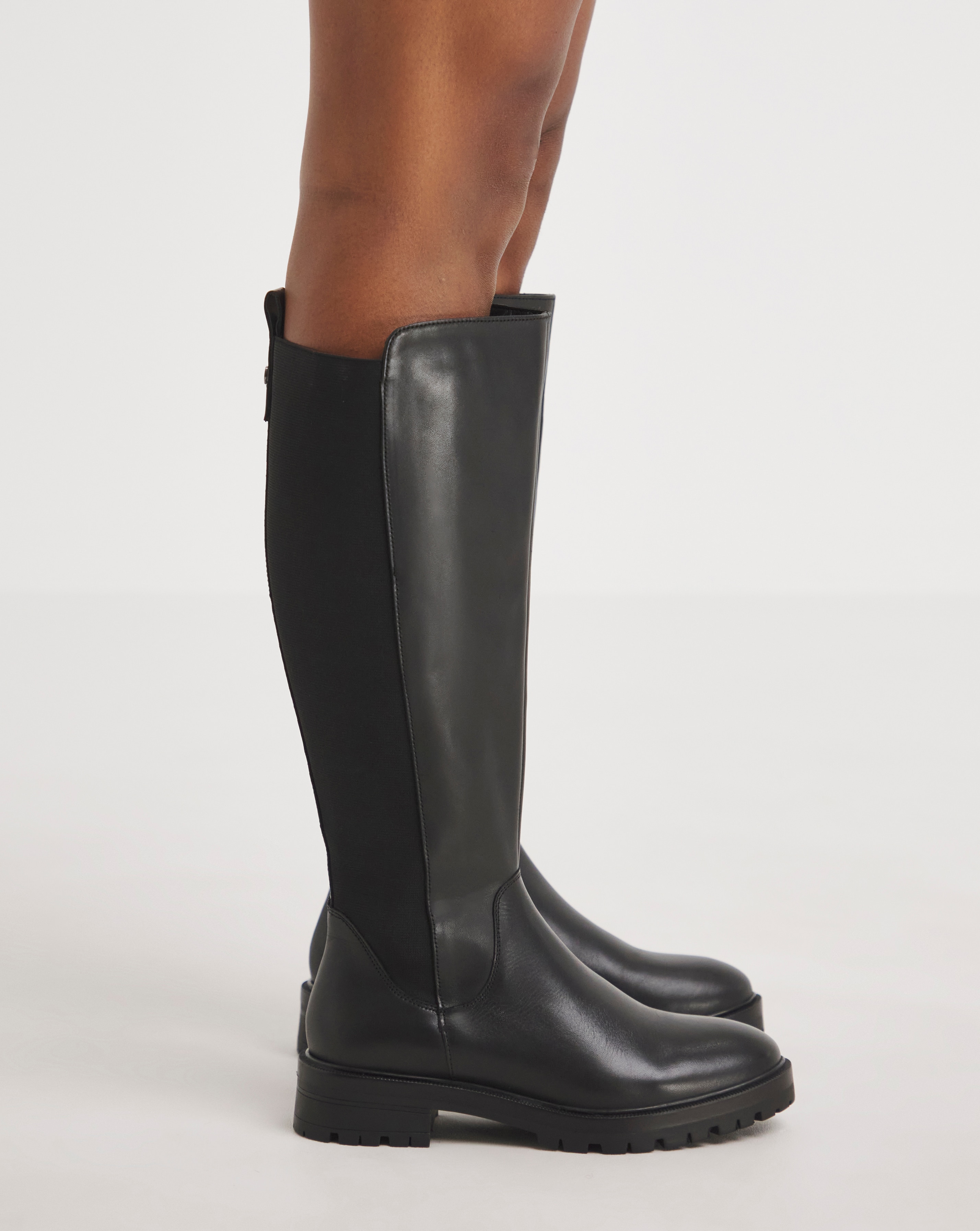 Leather High Leg Boot E Standard