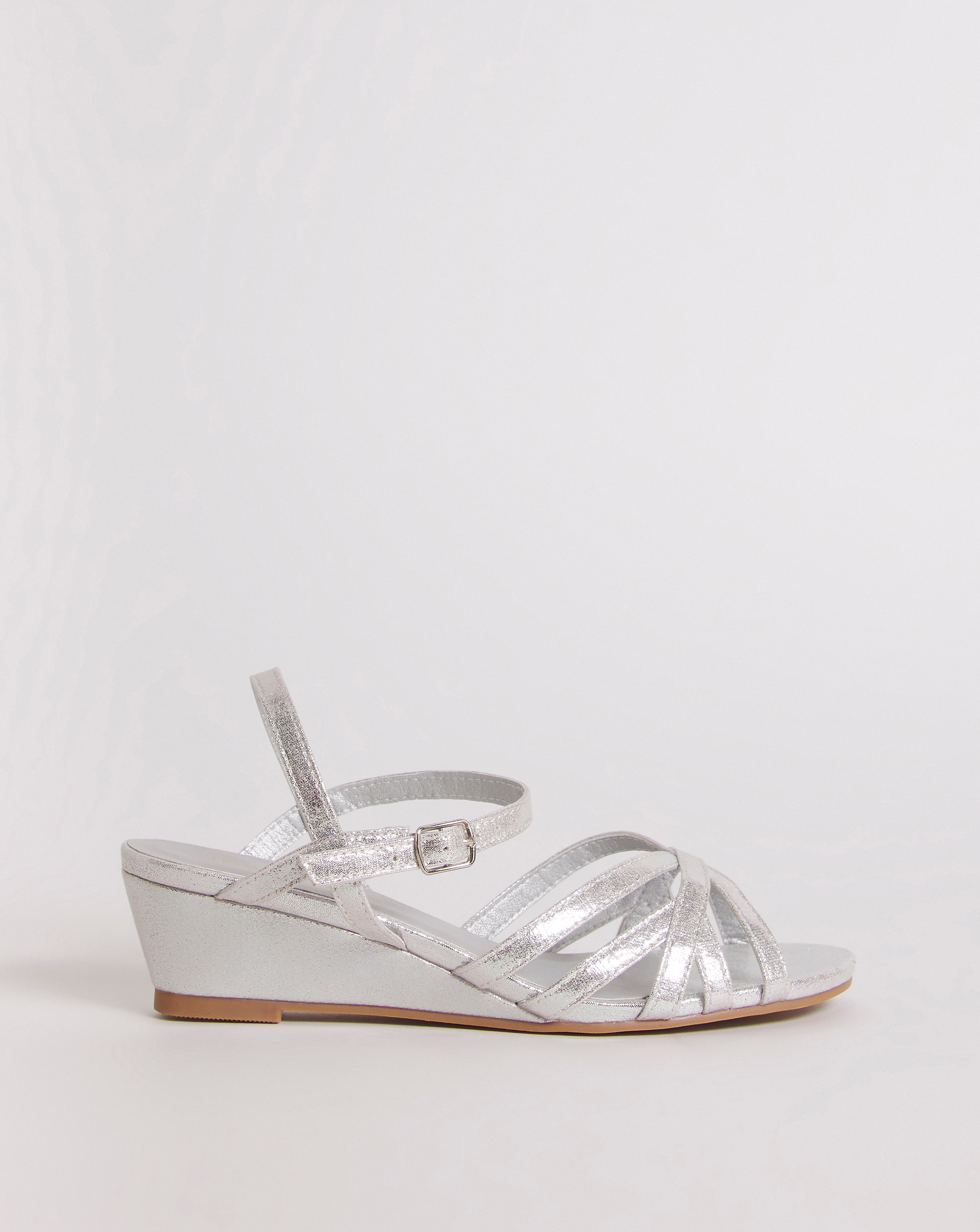 Peep Toe Wedge Sandal EEE Fit