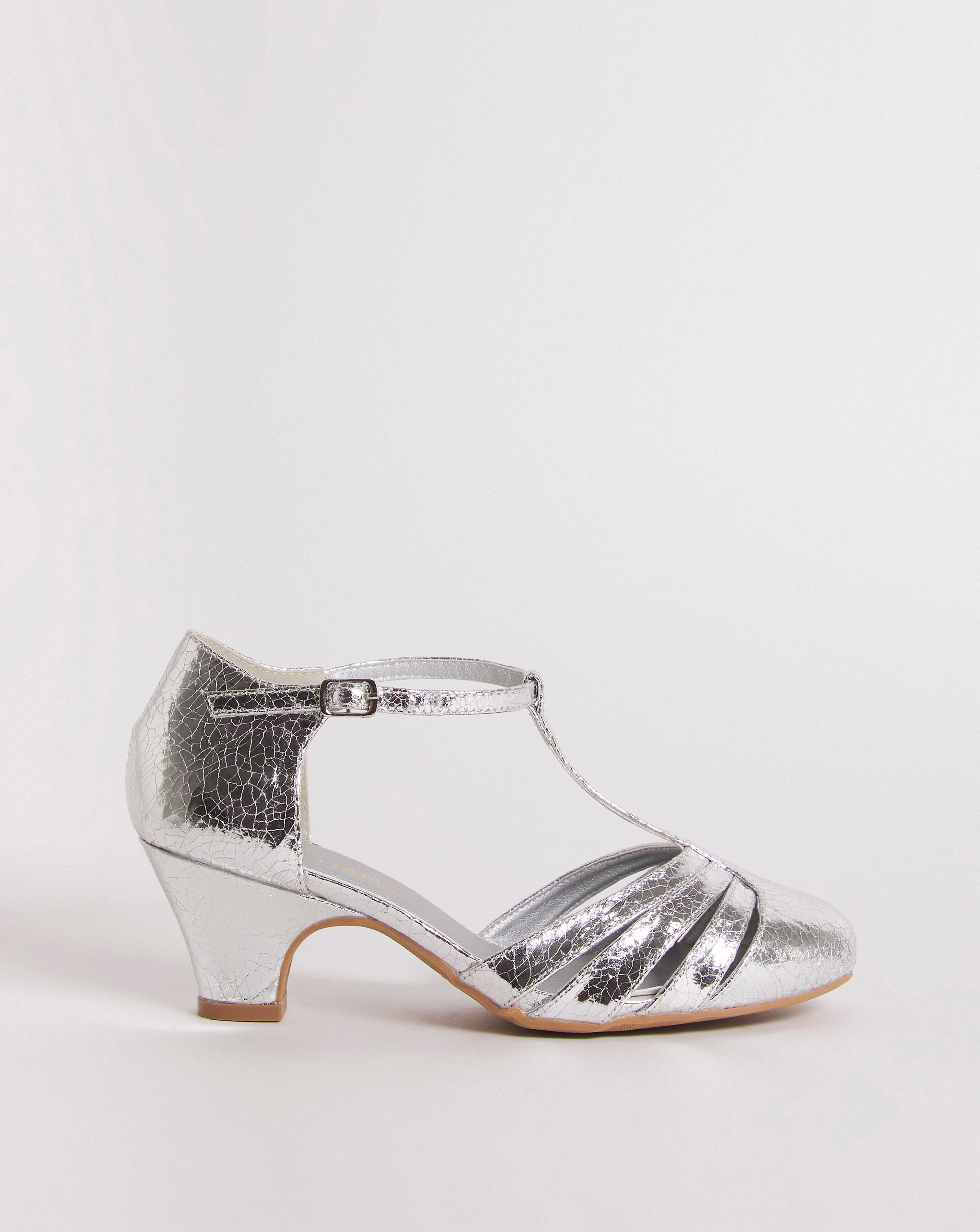 Closed Back T Bar Occasion Sandal - Extra Wide Fit (EEE)