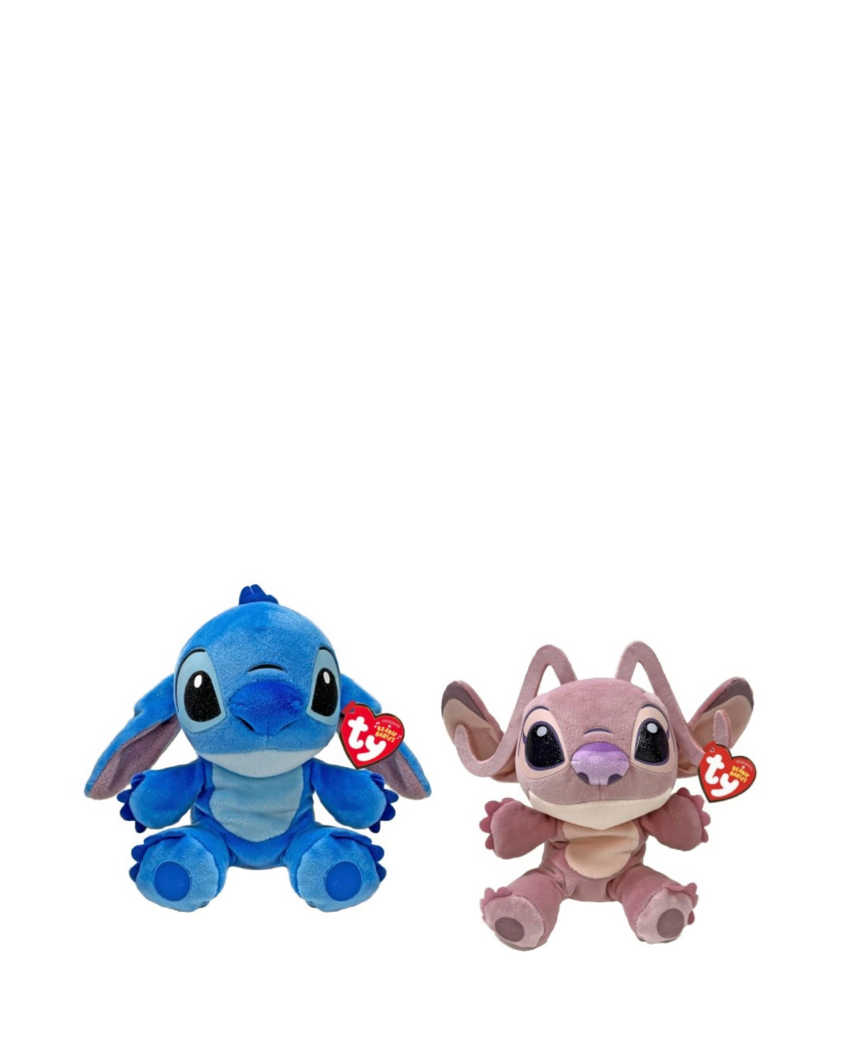 TY Disney Stitch & Angel Beanie Babies