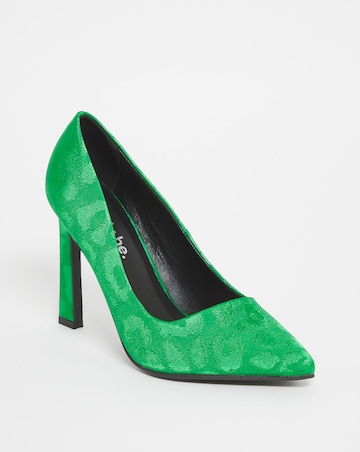 Peony Pointed Toe Heeled Court Shoes - Extra Wide Fit (EEE)