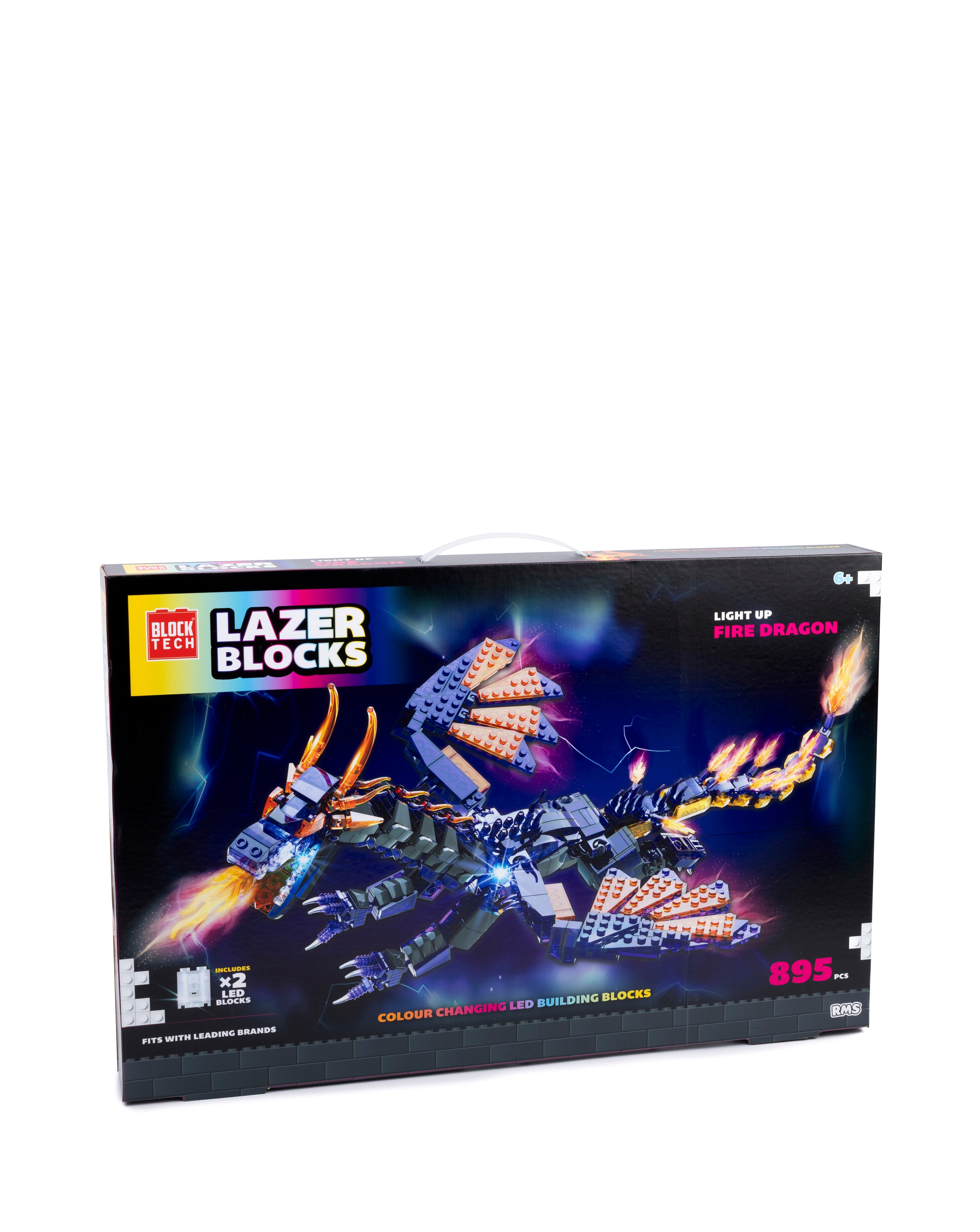New In - Block Tech Light Up Purple Dragon