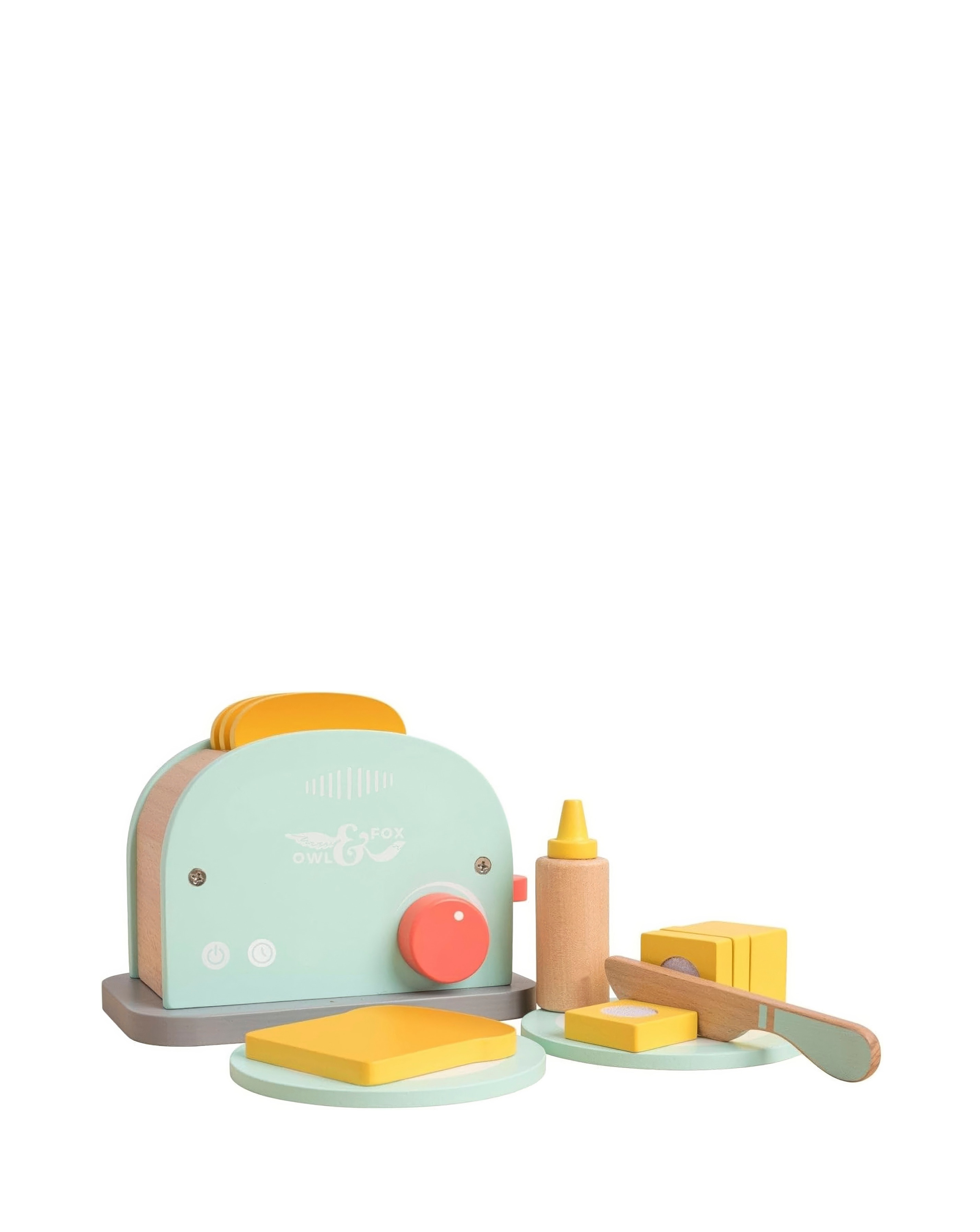 TP Owl & Fox Wooden Toaster Set