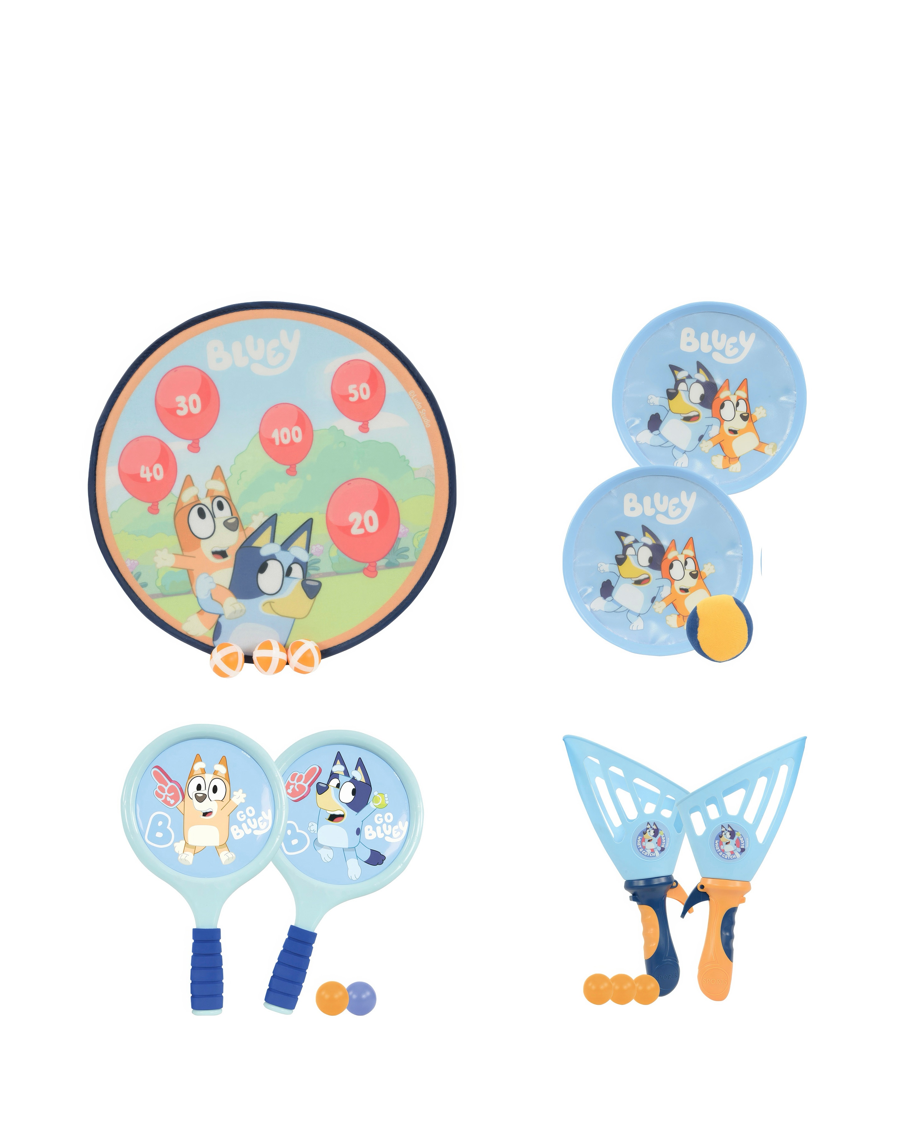 Bluey 4in1 Bumper Box Garden Games