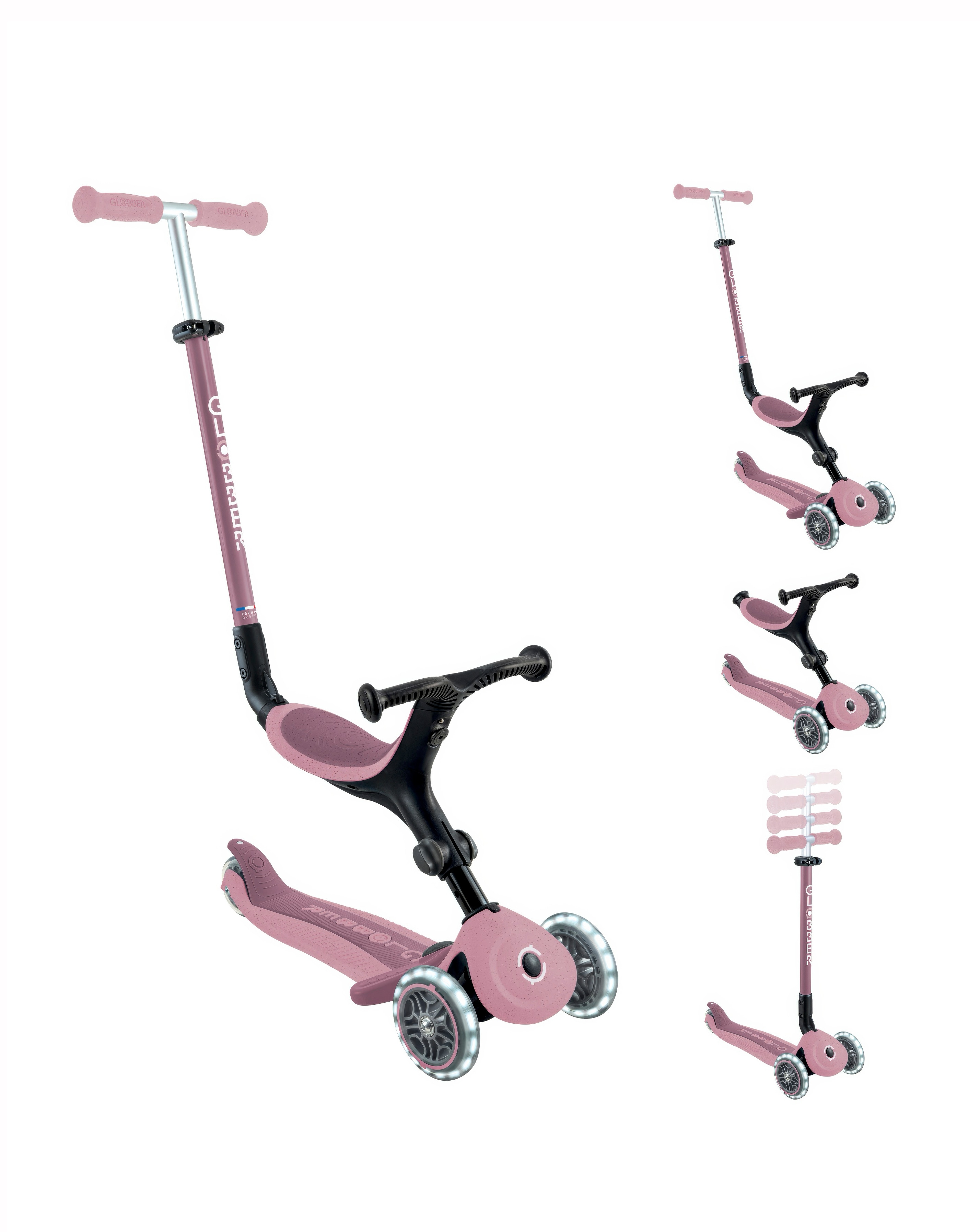 Globber Go Up Active Eco Ride On - Berry
