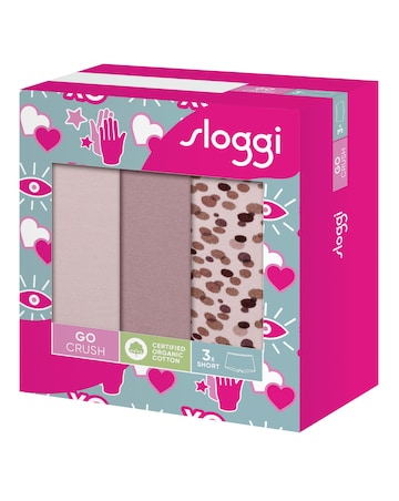 Sloggi Go Crush 3 Pack Short Knickers