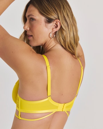 Ann Summers Floral Affair Non Padded Plunge Yellow