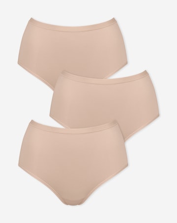 Sloggi Go Daily Cotton 3 Pack Soft High Waist Knickers