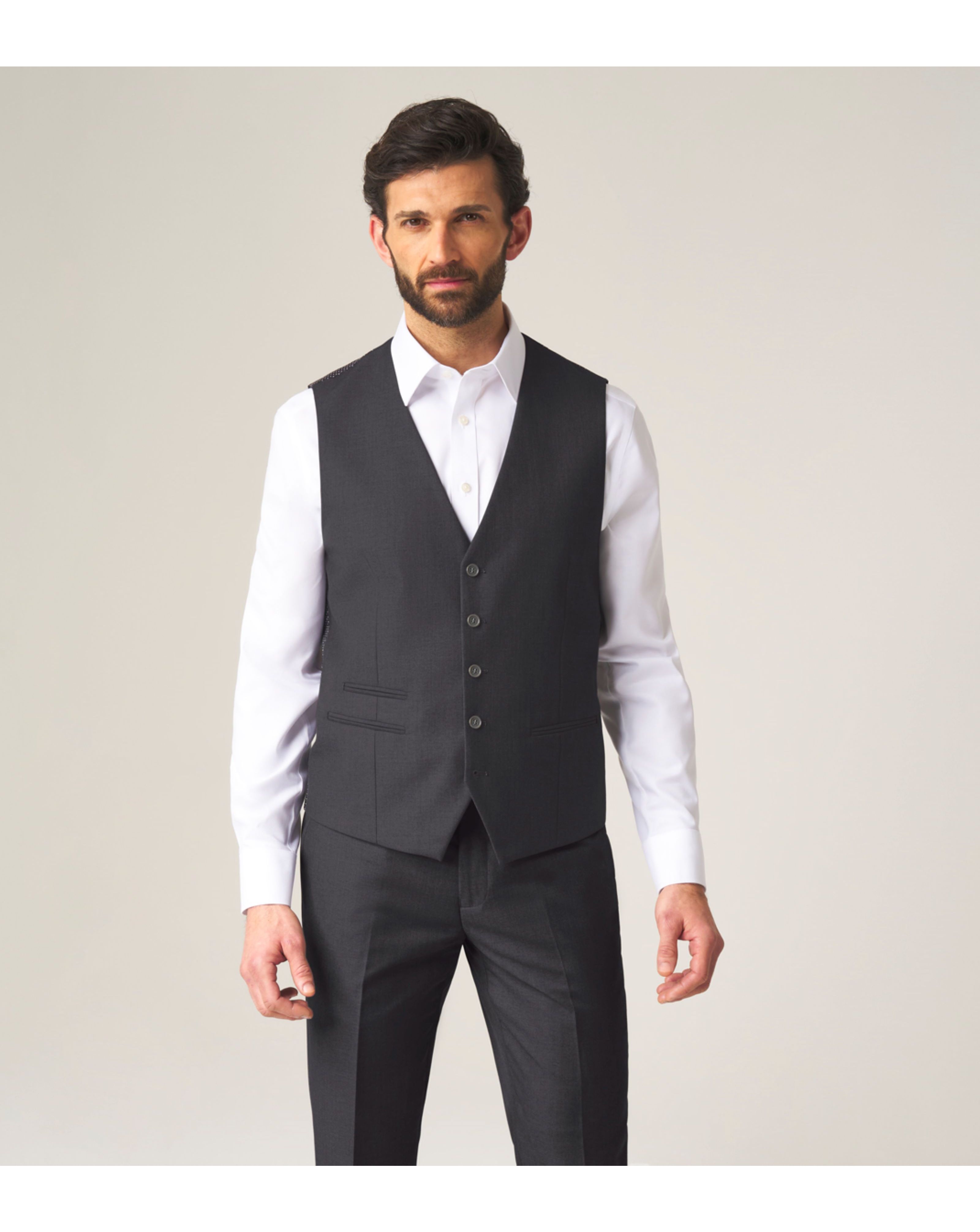 Skopes Madrid Suit Waistcoat Charcoal
