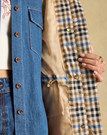Joules Everdry Check Raincoat