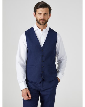Skopes Harcourt Suit Waistcoat Navy