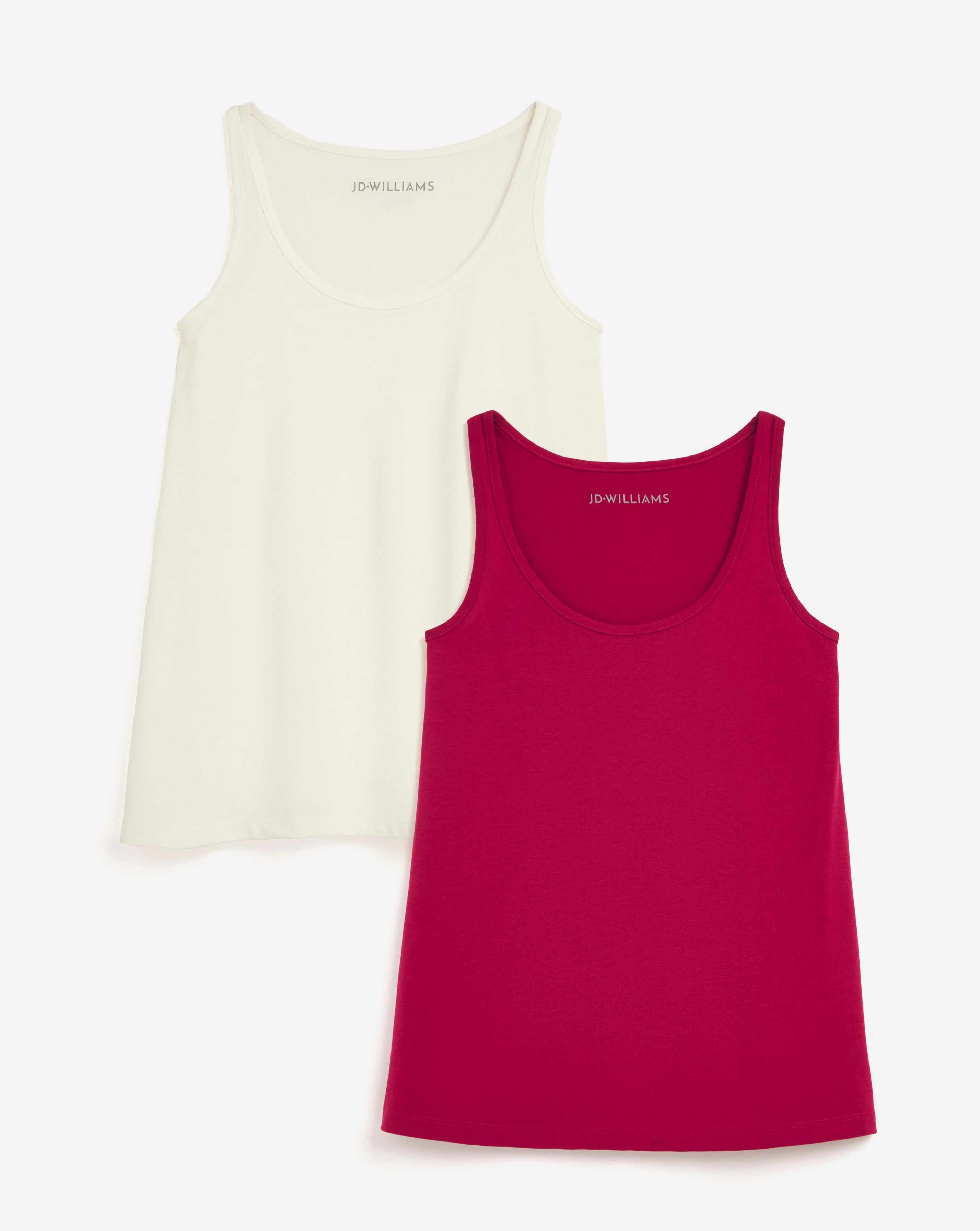 Pink & Ivory 2 Pack Swing Vests