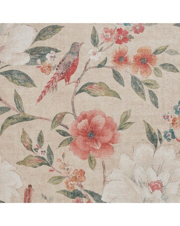 Catherine Lansfield Pippa Floral Birds Washable Rug