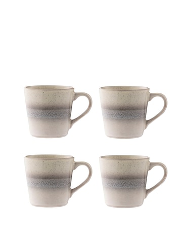 Mason Cash Reactive Fade Set of 4 Mugs Cream