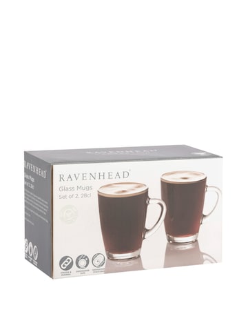 Ravenhead Entertain Set of 2 Glass Mugs
