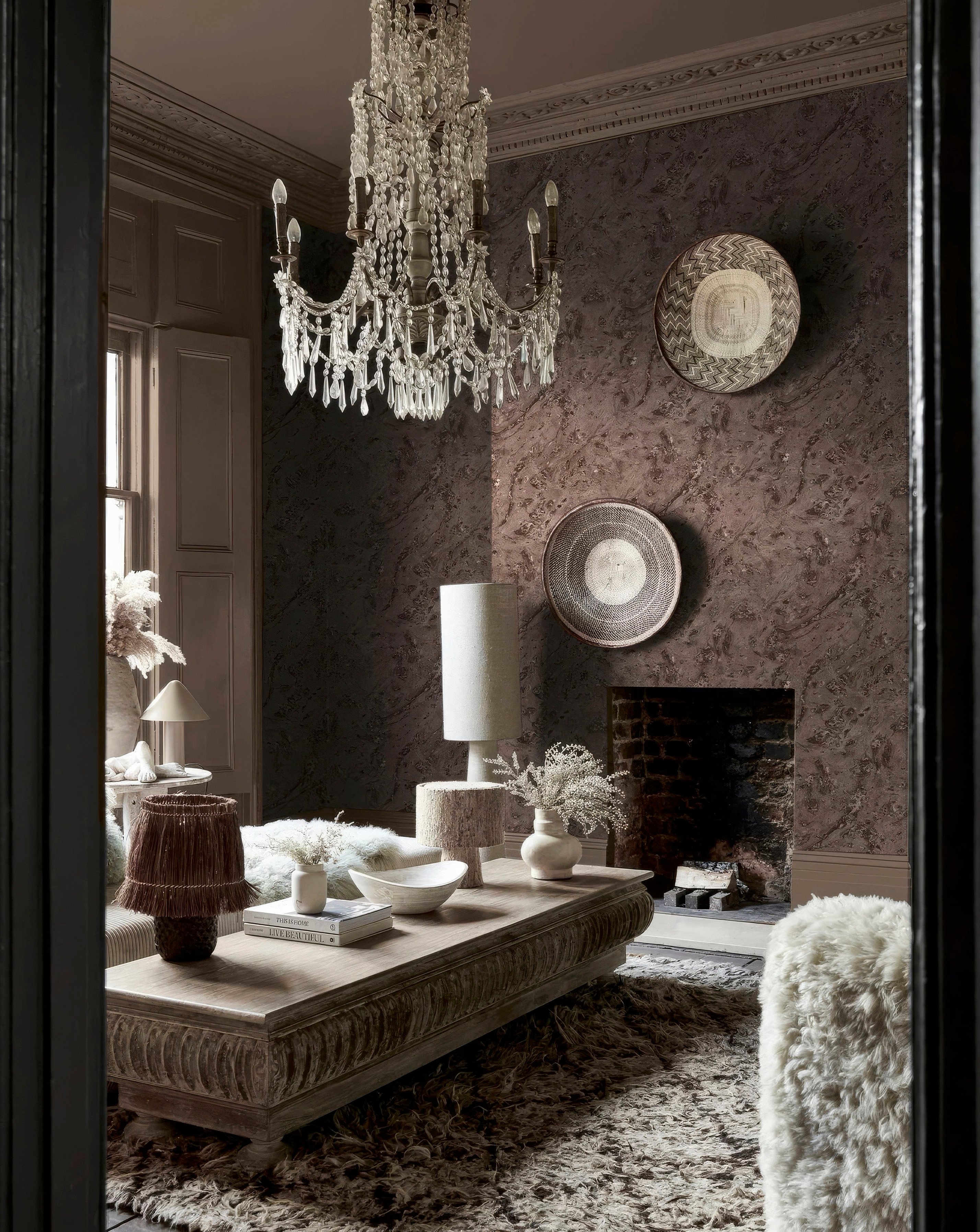 Abigail Ahern Marble Mocha Wallpaper