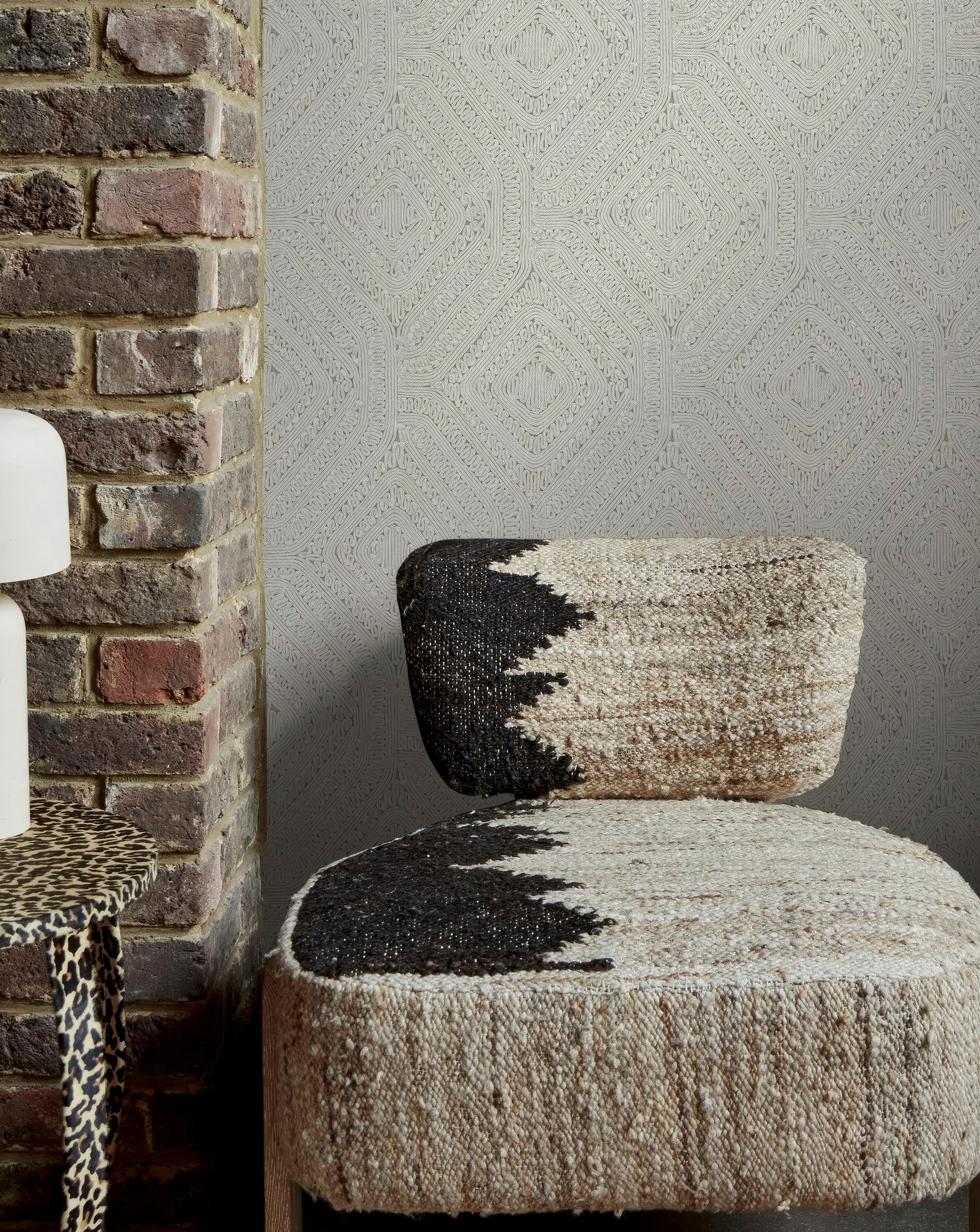 Abigail Ahern Weave Cream Wallpaper