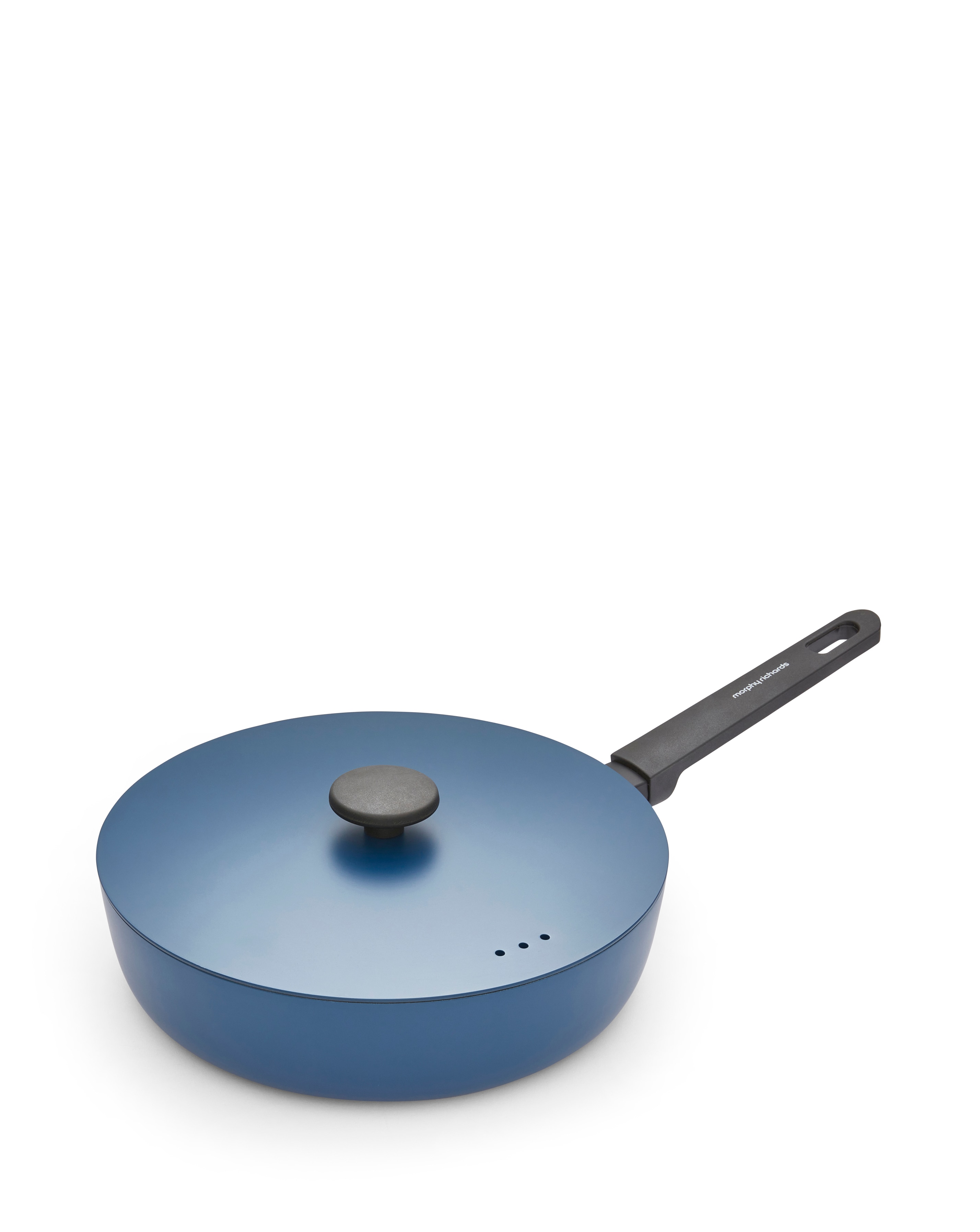 New In - Morphy Richards 28cm Blue Saute Pan