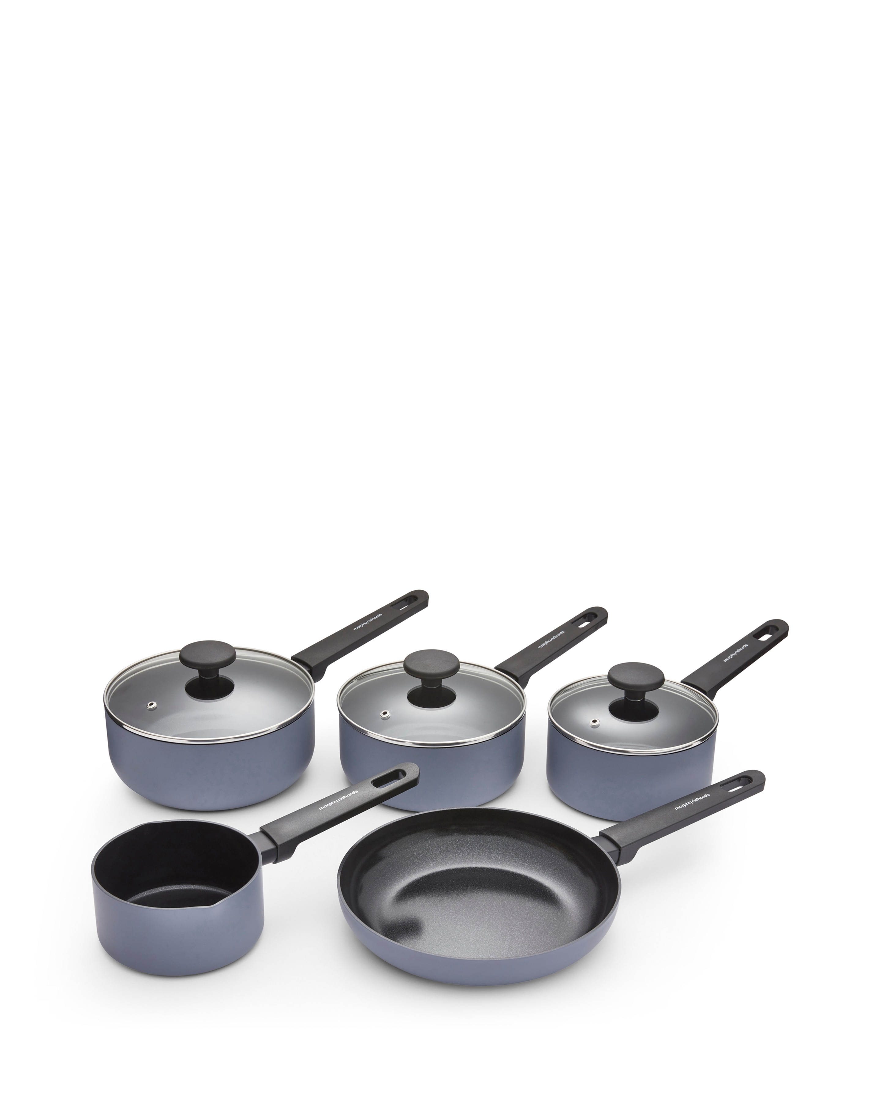 Morphy Richards Grey 5 PC Pan Set