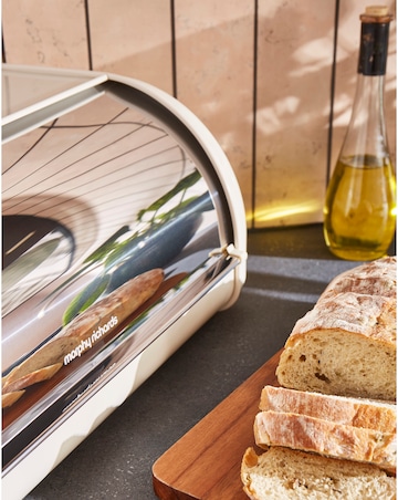 Morphy Richards Roll Front Bread Bin - Cream